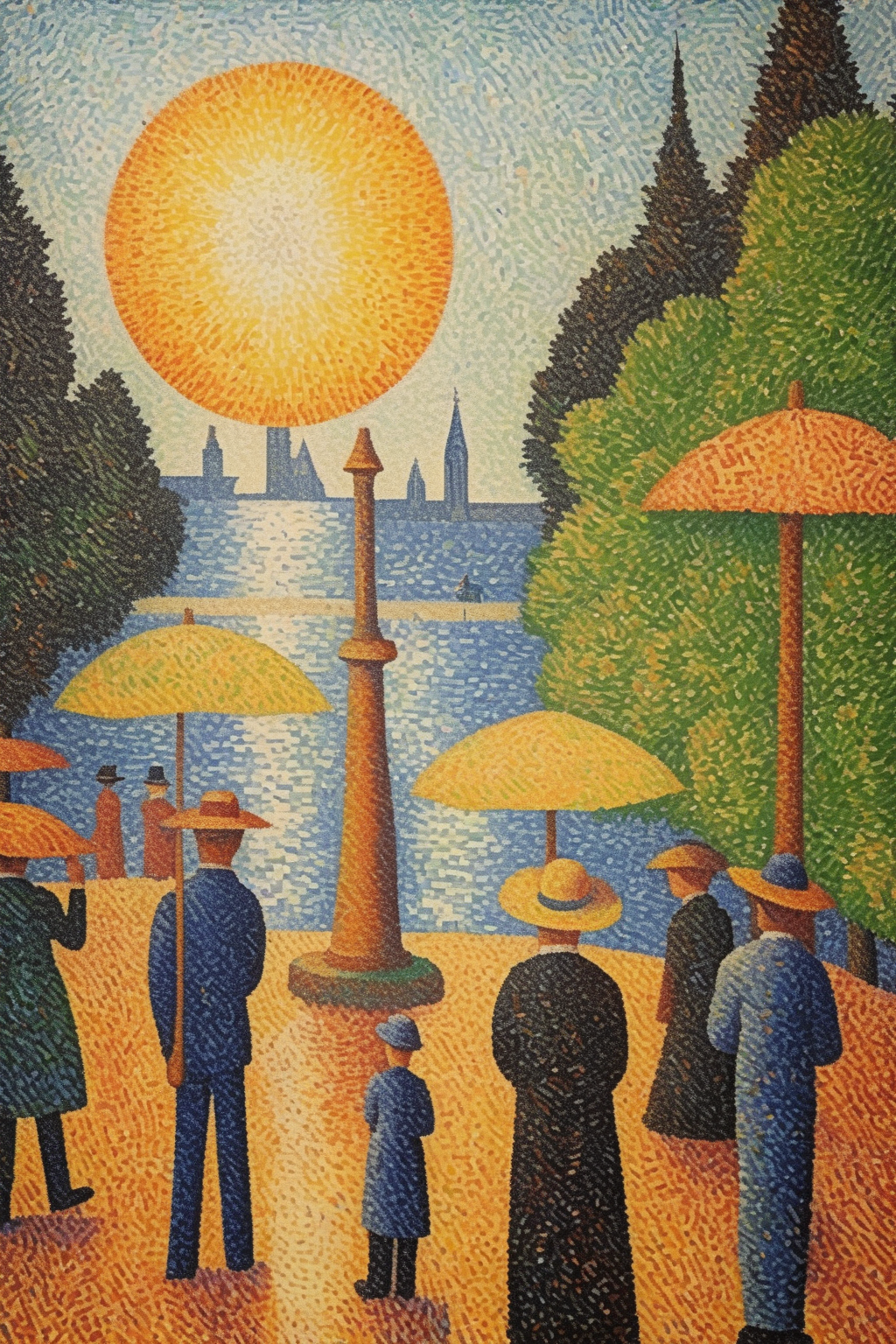 00447-1173363088-_lora_Paul Signac Style_1_Paul Signac Style - Develop a Post-Impressionist painting, showcasing either Seurat's pointillism tech.png